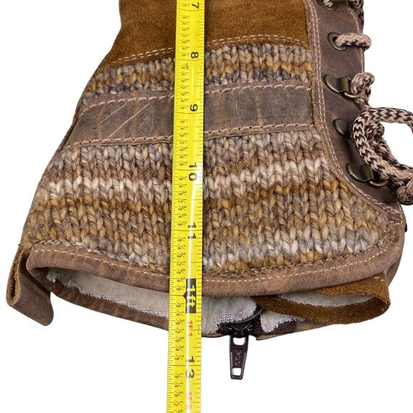 Boss & Co Women’s Caird Brown Leather Sherpa Lined Winter Boot Size 37 US 6/6.5 - Picture 13 of 14